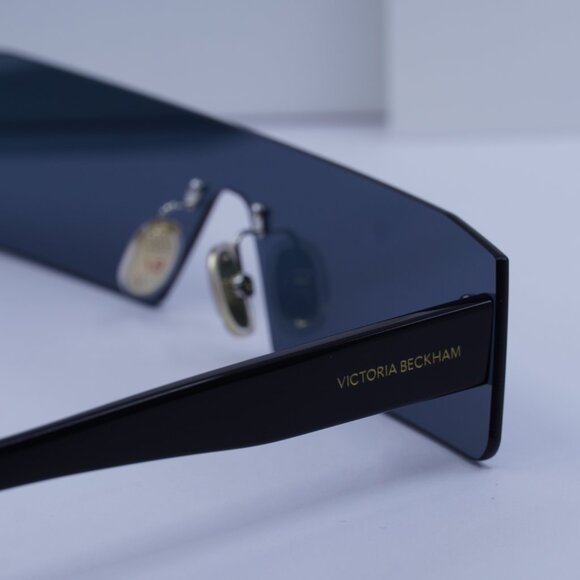 Victoria Beckham VB241S 001 Rectangle Sunglasses – Black/Grey Mirror - Picture 9 of 10